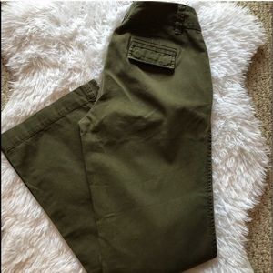 J. Crew Classic Twill Chino in Olive- City Fit